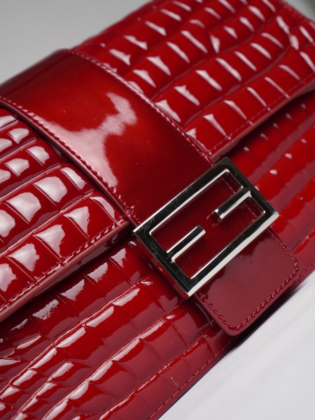 440-73 1891 Сумка стракчэд женская натуральная кожа Ludor красный