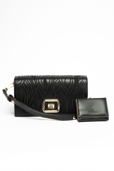 фото 422-27 aa012303047 Сумка кросс-боди женская экокожа Chrisbella черный