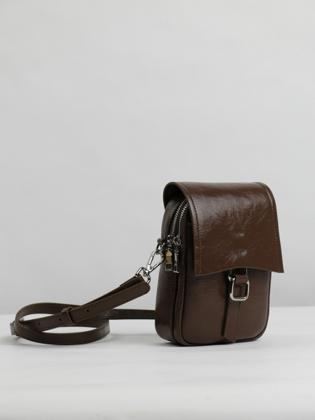 фото 454-75 788масло Сумка кросс-боди женская натуральная кожа Ludor коричневый