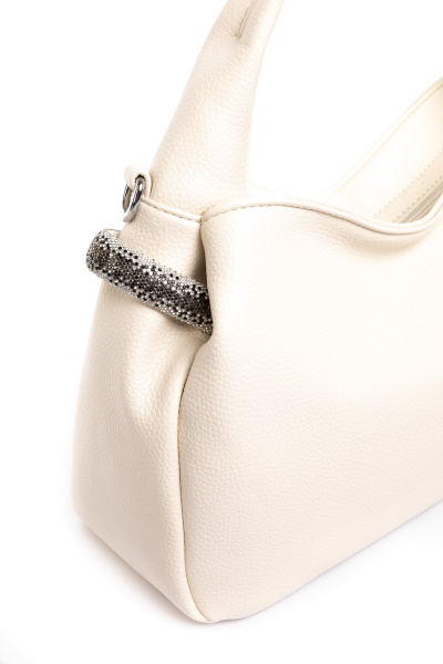 442-51 5250 Сумка хобо женская экокожа Safenta молочный