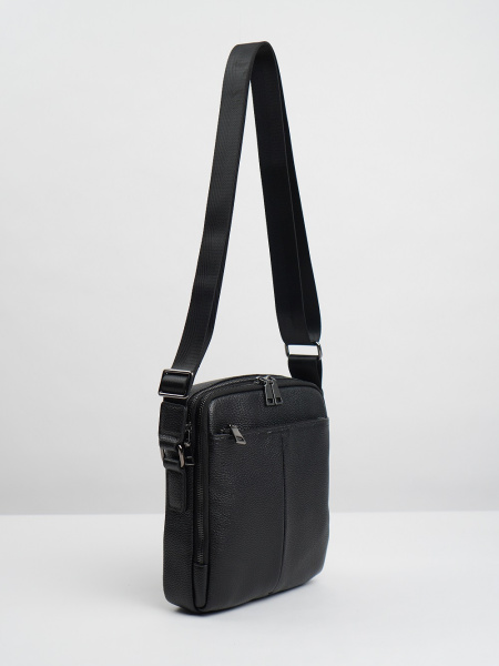 фото 453-72 9906-2 Сумка кросс-боди мужская натуральная кожа DE-GOSA черный