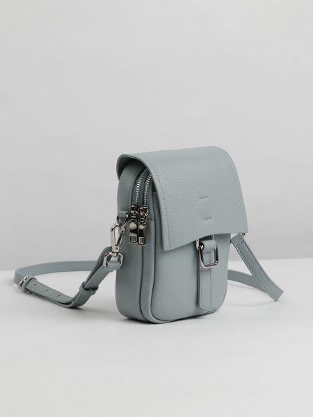 фото 454-76 788 Сумка кросс-боди женская натуральная кожа Ludor голубой