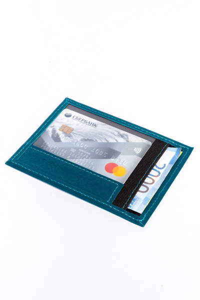 фото 435-56 ВД 128(34) Обложка для документов DE-GOSA бирюза