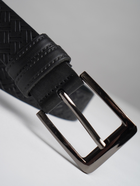 фото 453-01  Ремень мужской DG черный