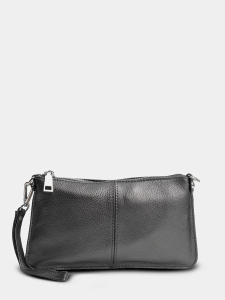 фото 454-35 711 Клатч женский натуральная кожа Ludor серый