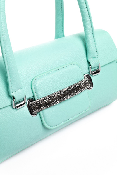 442-31 5255 Сумка стракчэд женская экокожа Safenta бирюза