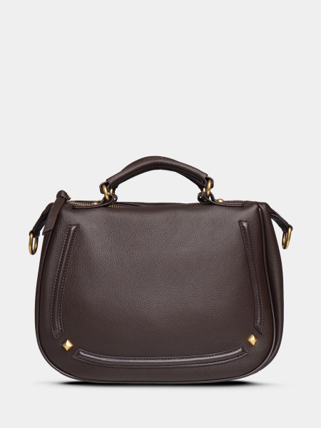 453-24 7015 Сумка доум женская натуральная кожа Ludor темно-коричневый 453-24 7015 Сумка доум женская натуральная кожа Ludor темно-коричневый