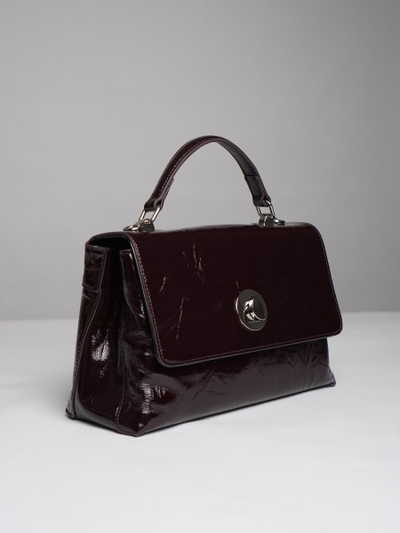 452-07 66-19масло Сумка стракчэд женская натуральная кожа Ludor темно-коричневый