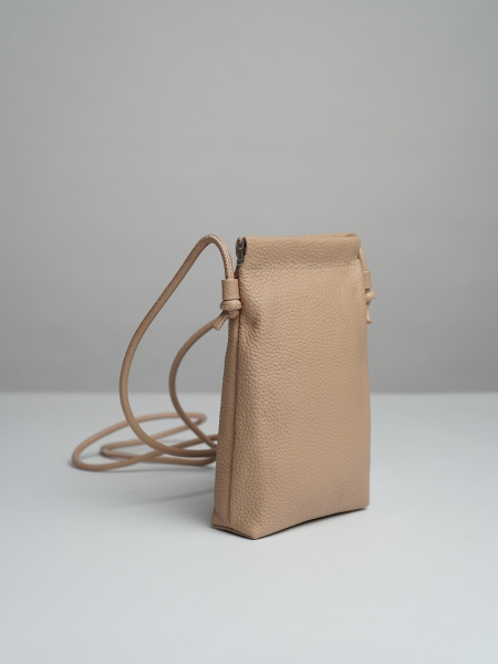 фото 450-71 8027 Сумка кросс-боди женская натуральная кожа Ludor бежевый