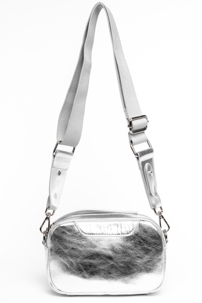 фото 431-79 83356 Сумка кросс-боди женская натуральная кожа Ludor серебристый