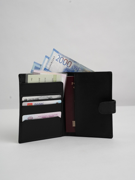фото 454-95 9055 Портмоне мужское с блоком д/документов DE-GOSA черный