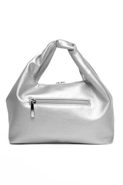 443-82 5151-2 Сумка хобо женская экокожа Safenta серебристый