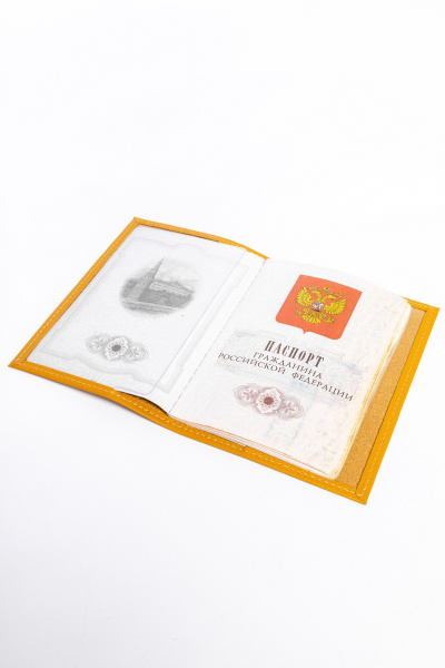 фото 435-41 11 л(126) Обложка для документов DE-GOSA желтый