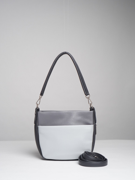 фото 451-37 550231 Сумка кросс-боди женская экокожа Ludor серый