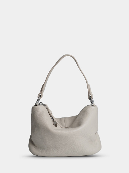 450-38 6661 Сумка хобо женская натуральная кожа Ludor бежевый