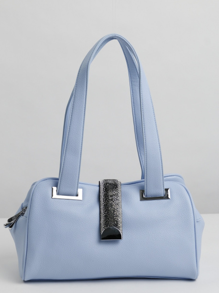 442-42 5193 Сумка тоут женская экокожа Safenta голубой