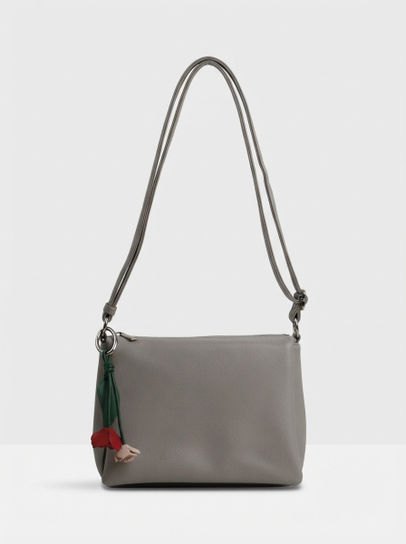 фото 455-91 550207 Сумка кросс-боди женская экокожа Ludor светло-серый