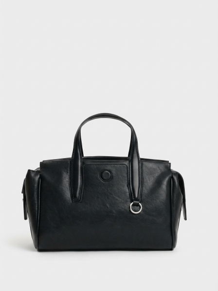 456-19 550286 Сумка тоут женская экокожа Ludor черный