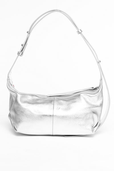 фото 431-34 10-035 Сумка кросс-боди женская натуральная кожа Ludor серебристый