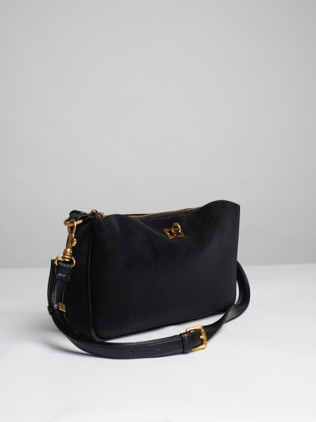 фото 451-46 550235 Сумка кросс-боди женская эко нубук Ludor черный