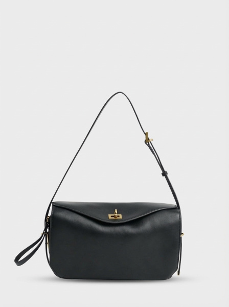 фото 456-87 6202золото Сумка кросс-боди женская натуральная кожа Ludor черный