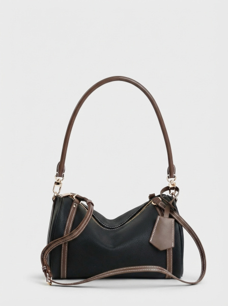 456-66 6189 Сумка доум женская натуральная кожа Ludor черный