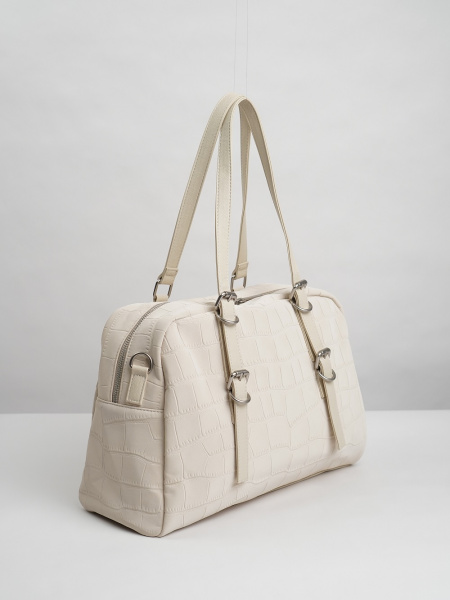 455-27 550229 Сумка доум женская эко нубук Ludor светло-бежевый