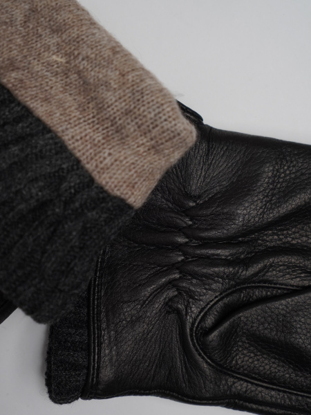 фото 448-96 HP896D-1(11) Перчатки мужские натуральная кожа  черный