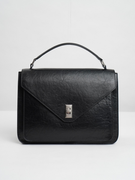 439-60 BD9446 Сумка стракчэд женская натуральная кожа BAIDOU черный