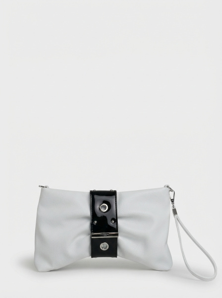 фото 456-95 2131 Клатч женский экокожа Safenta белый