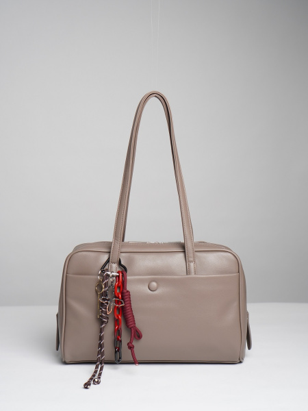 451-44 550240 Сумка доум женская экокожа Ludor бежевый