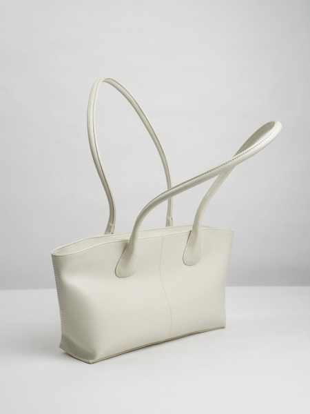 455-40 550239 Сумка тоут женская экокожа Ludor светло-бежевый