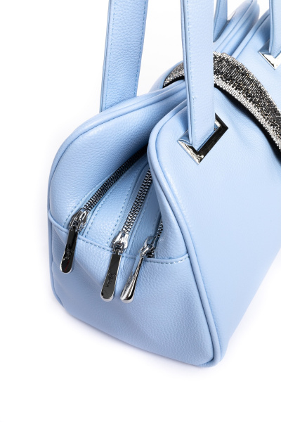 442-42 5193 Сумка тоут женская экокожа Safenta голубой
