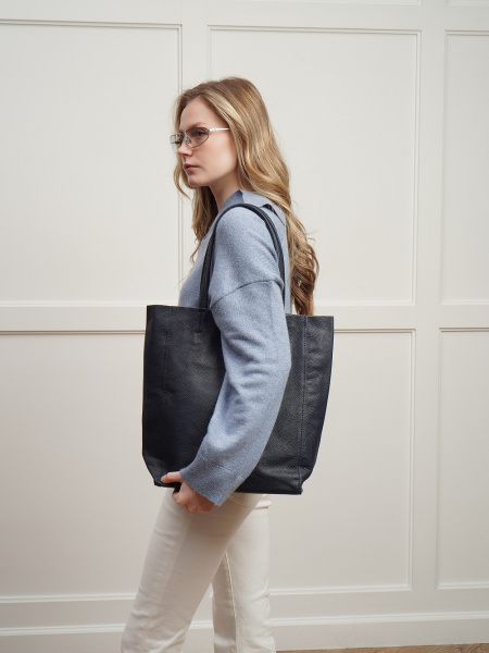 фото 402-66 815 Сумка шоппер женская натуральная кожа Ludor коричневый