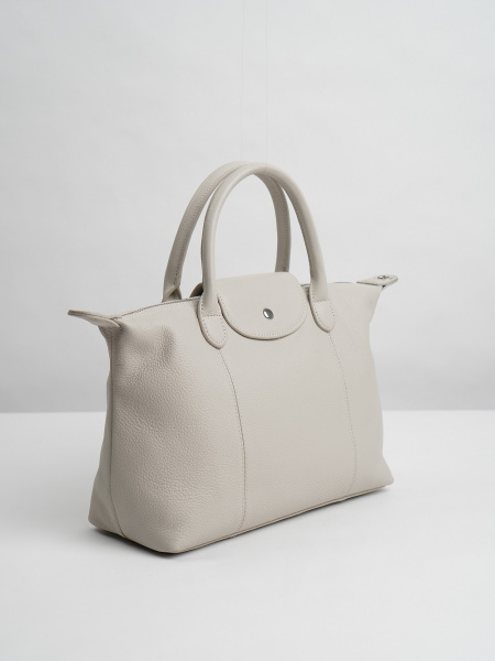 454-25 2406 Сумка тоут женская натуральная кожа Ludor бежевый