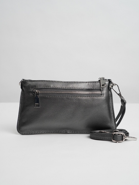 фото 454-35 711 Клатч женский натуральная кожа Ludor серый