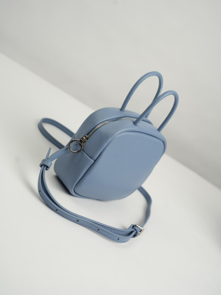 фото 454-61 80207 Сумка кросс-боди женская натуральная кожа Ludor голубой