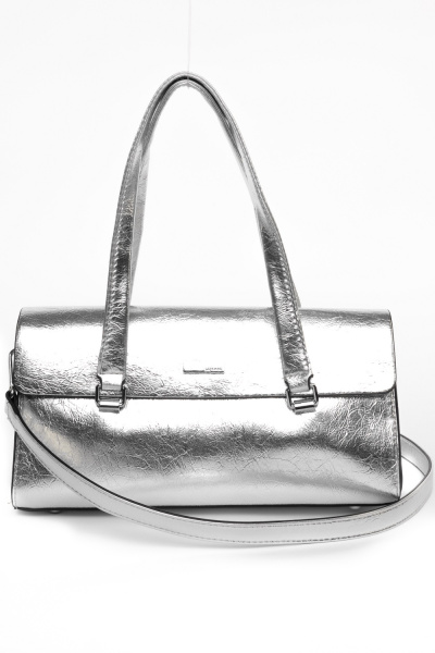 442-62 5255-1 Сумка стракчэд женская экокожа Safenta серебристый 442-62 5255-1 Сумка стракчэд женская экокожа Safenta серебристый