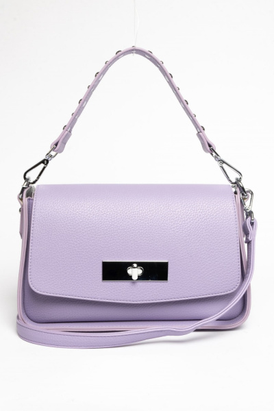 421-64 Y1738-1K Сумка стракчэд женская экокожа Ludor фиолетовый