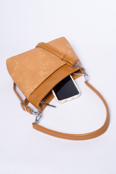 фото 419-32 Р3811 Сумка кросс-боди женская экокожа Ludor оранжевый