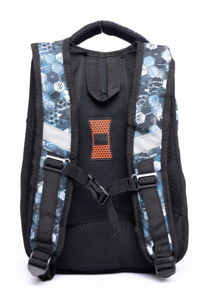 фото 431-48 9101 мяч Ранец для мальчика BF серо-черный