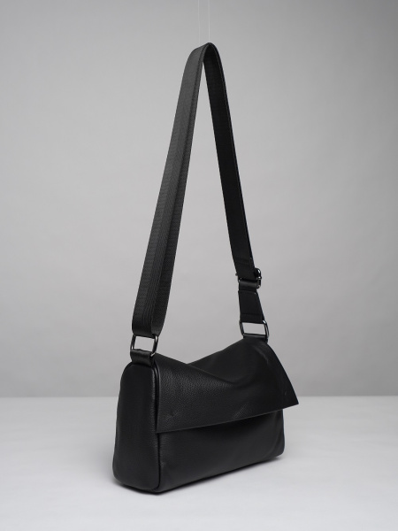 фото 453-15 7309 Сумка кросс-боди женская натуральная кожа Ludor черный