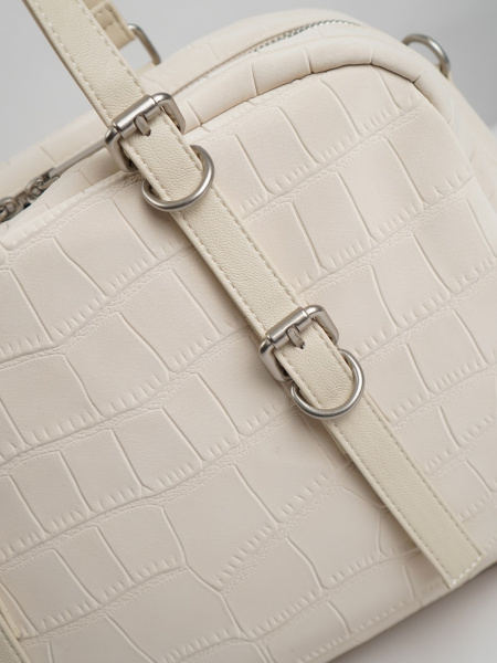 455-27 550229 Сумка доум женская эко нубук Ludor светло-бежевый