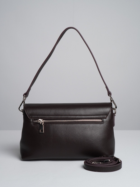 фото 453-38 6016-1 Сумка кросс-боди женская натуральная кожа Ludor темно-коричневый