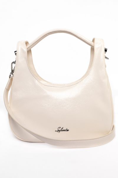 442-65 5186 Сумка хобо женская экокожа Safenta молочный 442-65 5186 Сумка хобо женская экокожа Safenta молочный