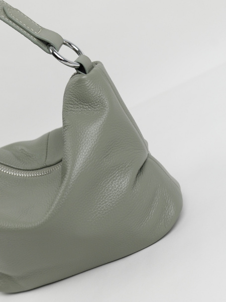 454-71 6661 Сумка хобо женская натуральная кожа Ludor светло-зеленый