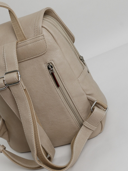 фото 456-00 550279 Рюкзак женский экокожа Ludor бежевый