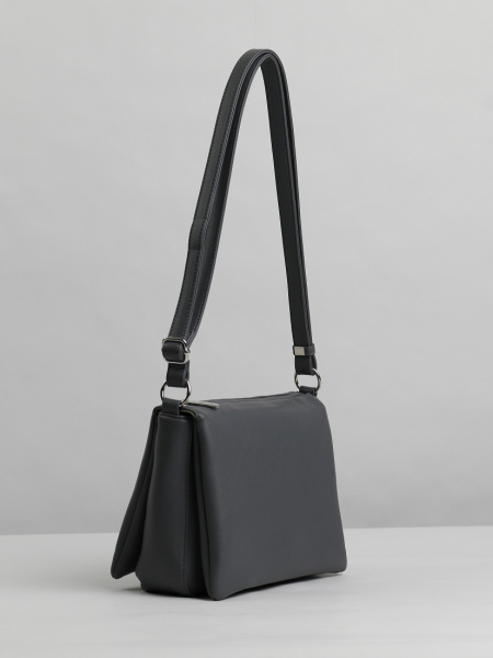 фото 455-90 550207 Сумка кросс-боди женская экокожа Ludor серый