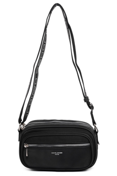 фото 445-12 СМ6907Н Сумка кросс-боди женская экокожа David Jones черный