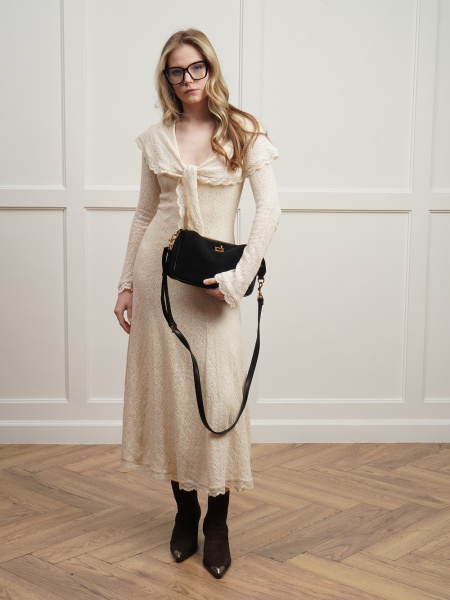 фото 451-46 550235 Сумка кросс-боди женская эко нубук Ludor черный